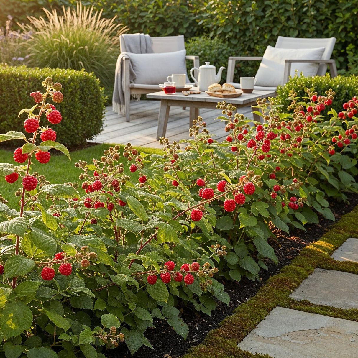 Livraison plante Framboisier japonais – Lot de 6 – Pot 9 cm