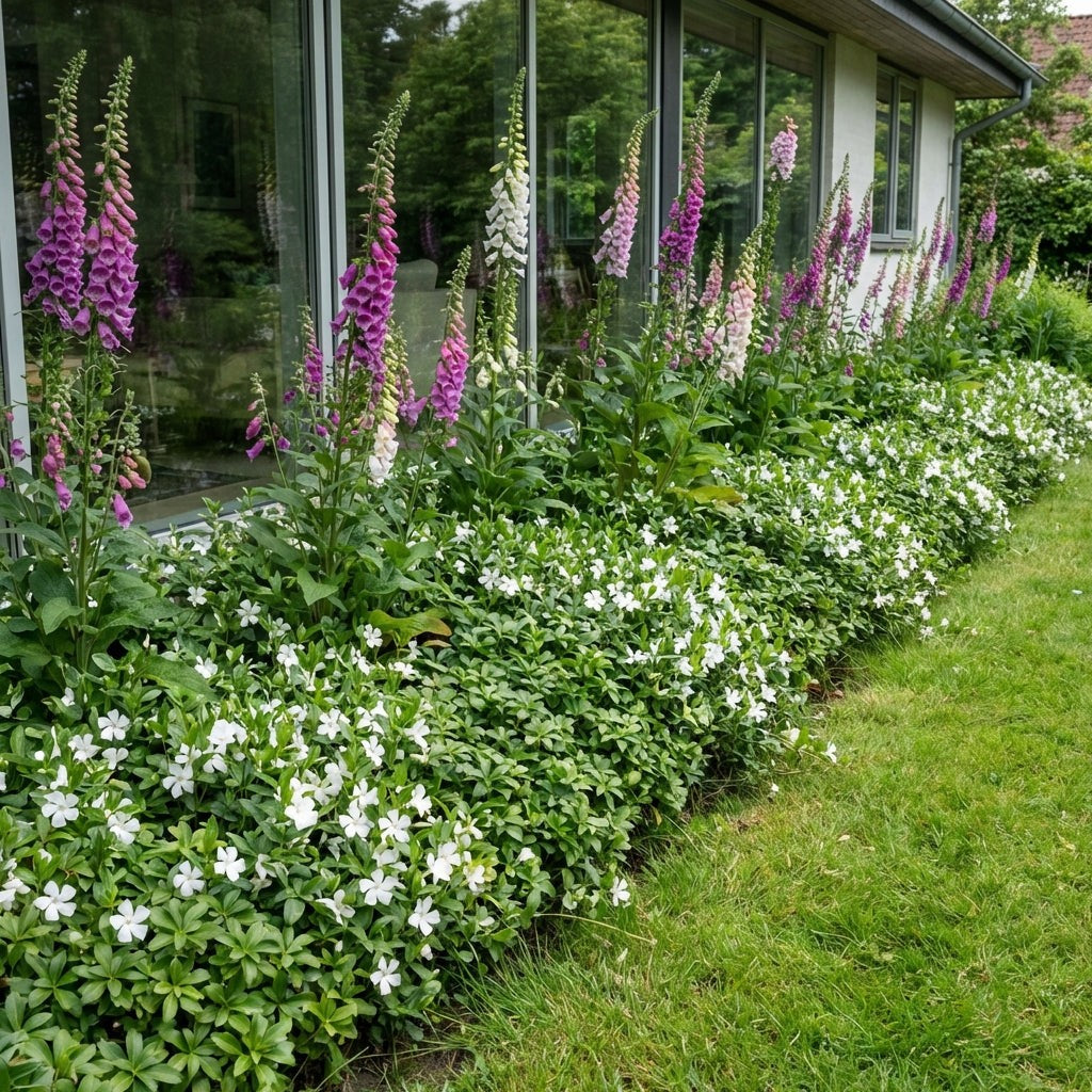 Pack Façade Soleil & Mi-Ombre Blanc & Violet - 18 plantes — photo 2
