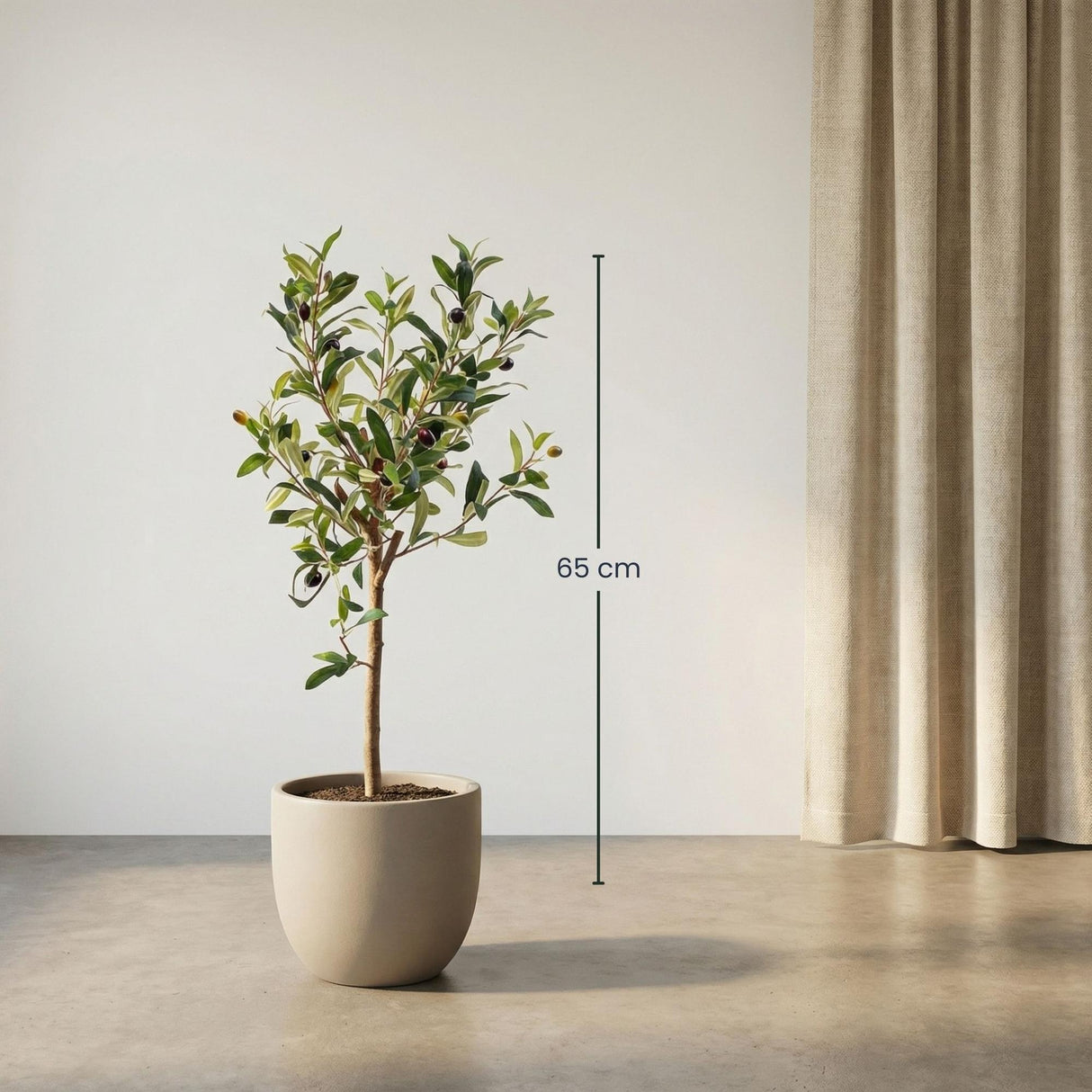 Künstlicher Olivenbaum H65cm Topf inklusive