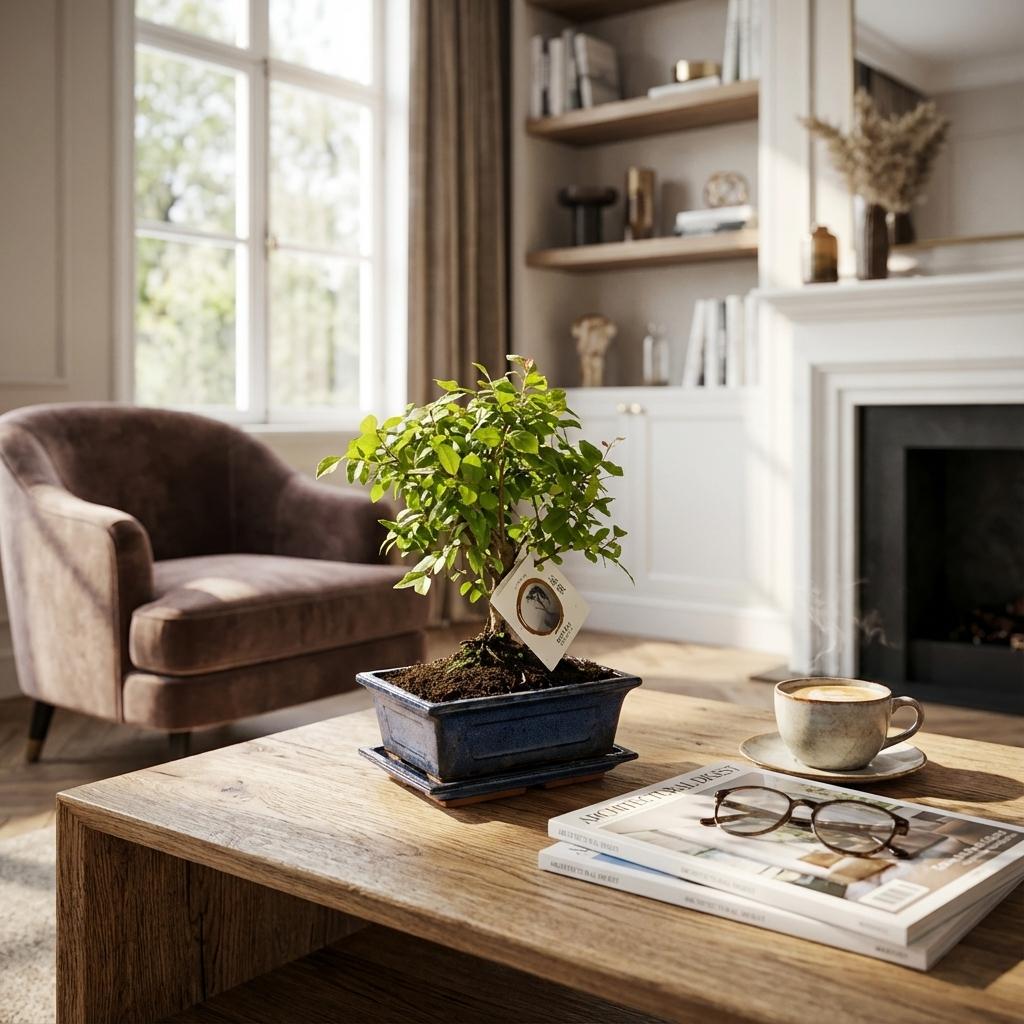 Livraison plante Arbre bonsaï et pot en céramique