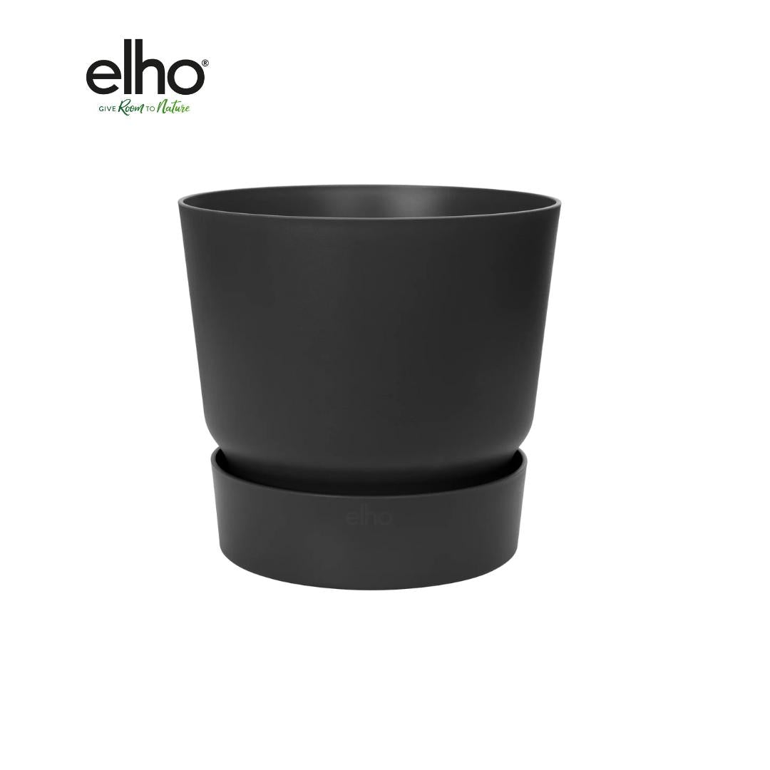 Livraison plante Cache - Pot Elho Greenville Noir - D30 x H28