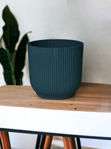 Livraison plante Cache - Pot Elho Vibes Fold Bleu - D30 x H27