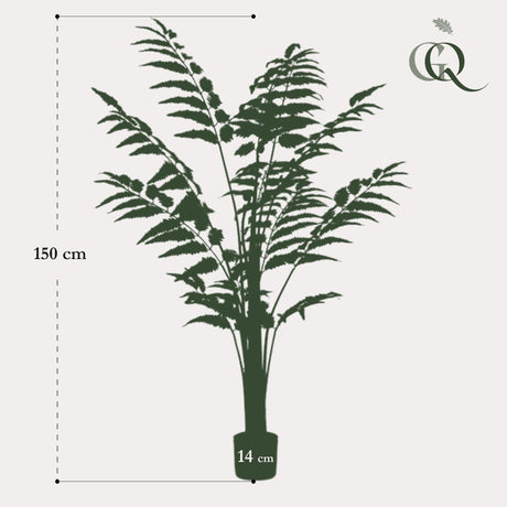 Livraison plante Fougère plante artificielle - h150cm, Ø12cm