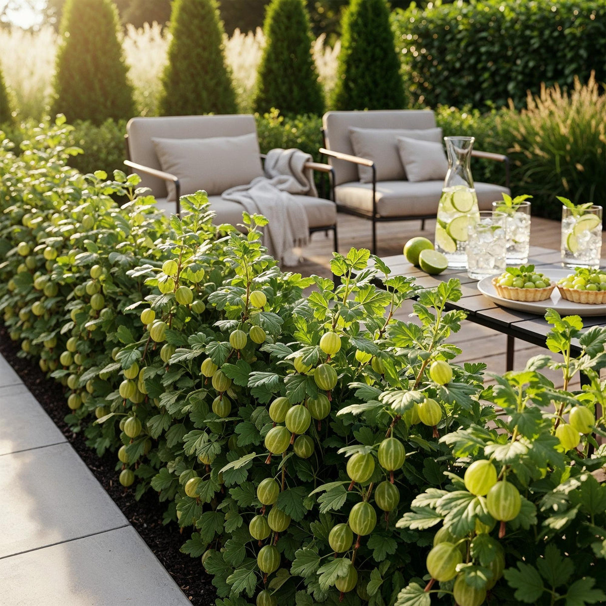 Livraison plante Groseillier maquereau Hinnonmäki Grün – Lot de 6 – Pot 9 cm