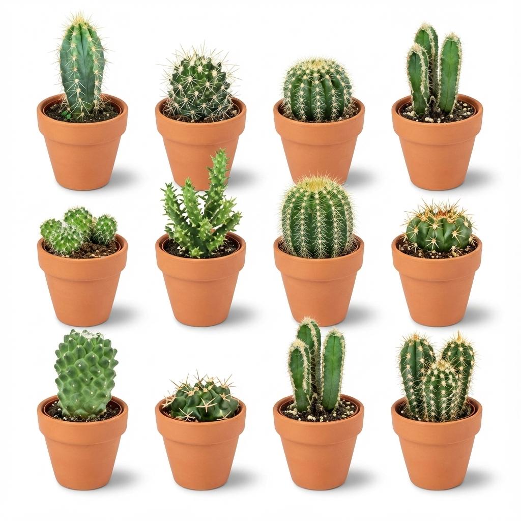 Livraison plante Mix mini Cactus - Pot terracota inclus
