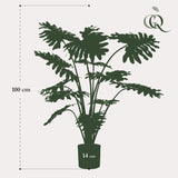 Livraison plante Philodendron plante artificielle - h98cm, Ø9cm
