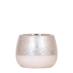 Elite zilveren decoratieve keramische pot