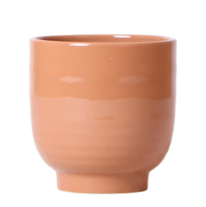 Decoratieve geglazuurde keramische pot - Cognac