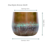 Livraison plante Pot Elisa Bronze Mystique 44 cm