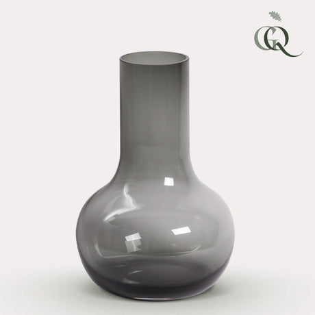 Livraison plante Vase en verre gris - h37cm, Ø25cm