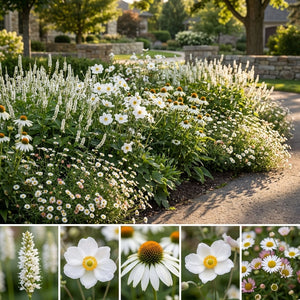 Pack Massif Soleil & Mi-Ombre Blanc - 30 plantes — photo 3