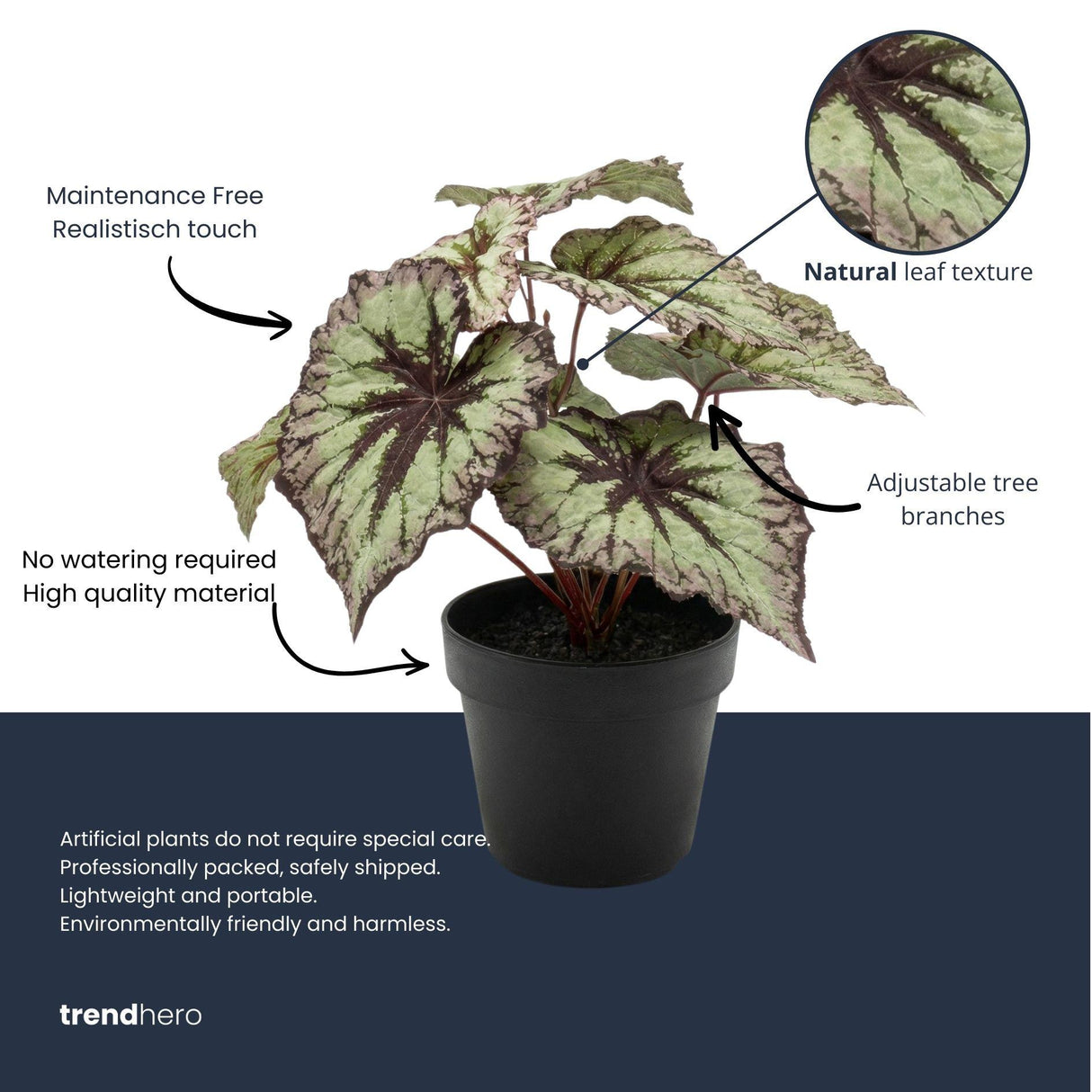 Begonia plante artificielle