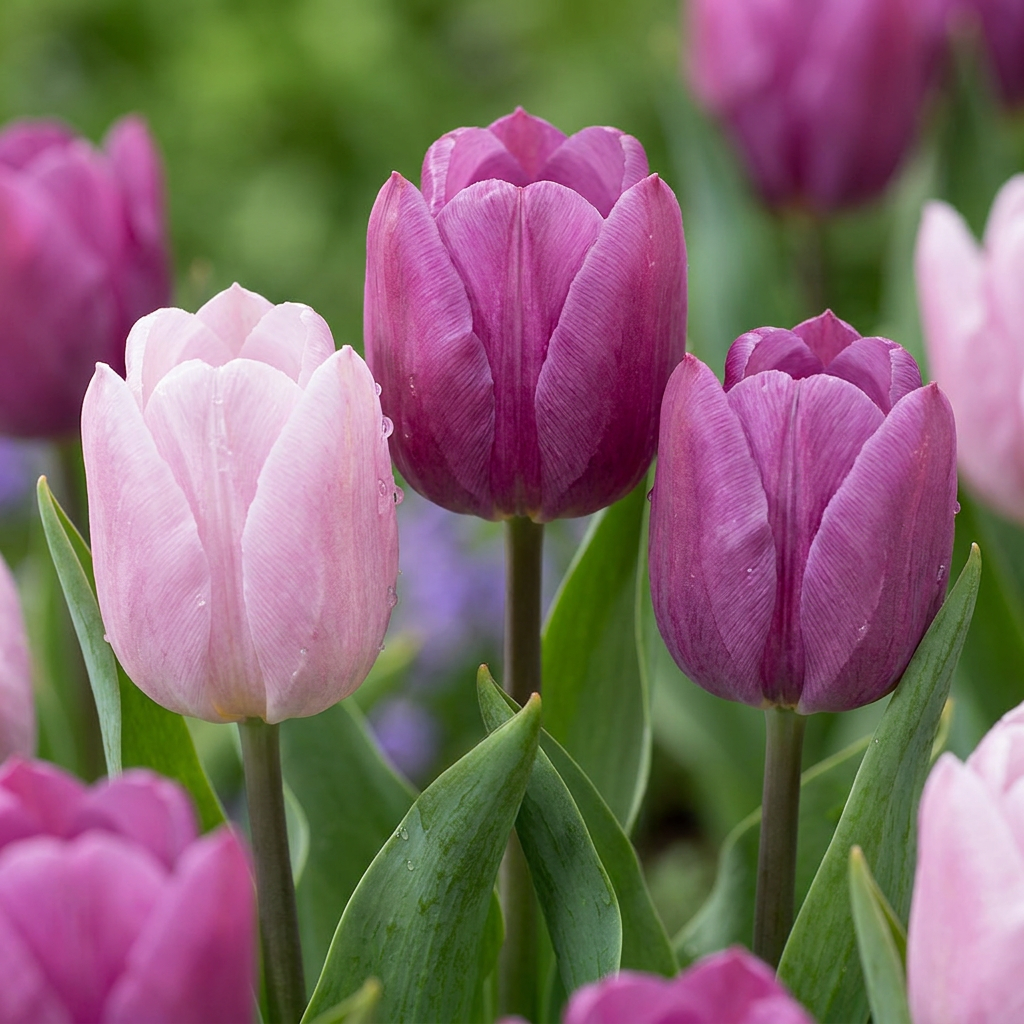 Tulipe Prince en mélange