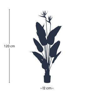 Oiseau du Paradis en Pot plante artificielle