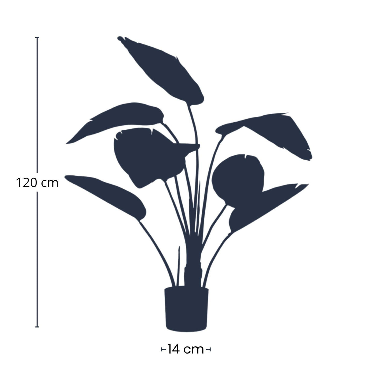 [NL: Strelitzia artificiel en pot h120cm]