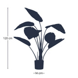 [NL: Strelitzia artificiel en pot h120cm]