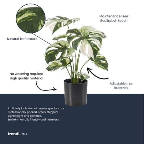 Monstera Variegata plante artificielle